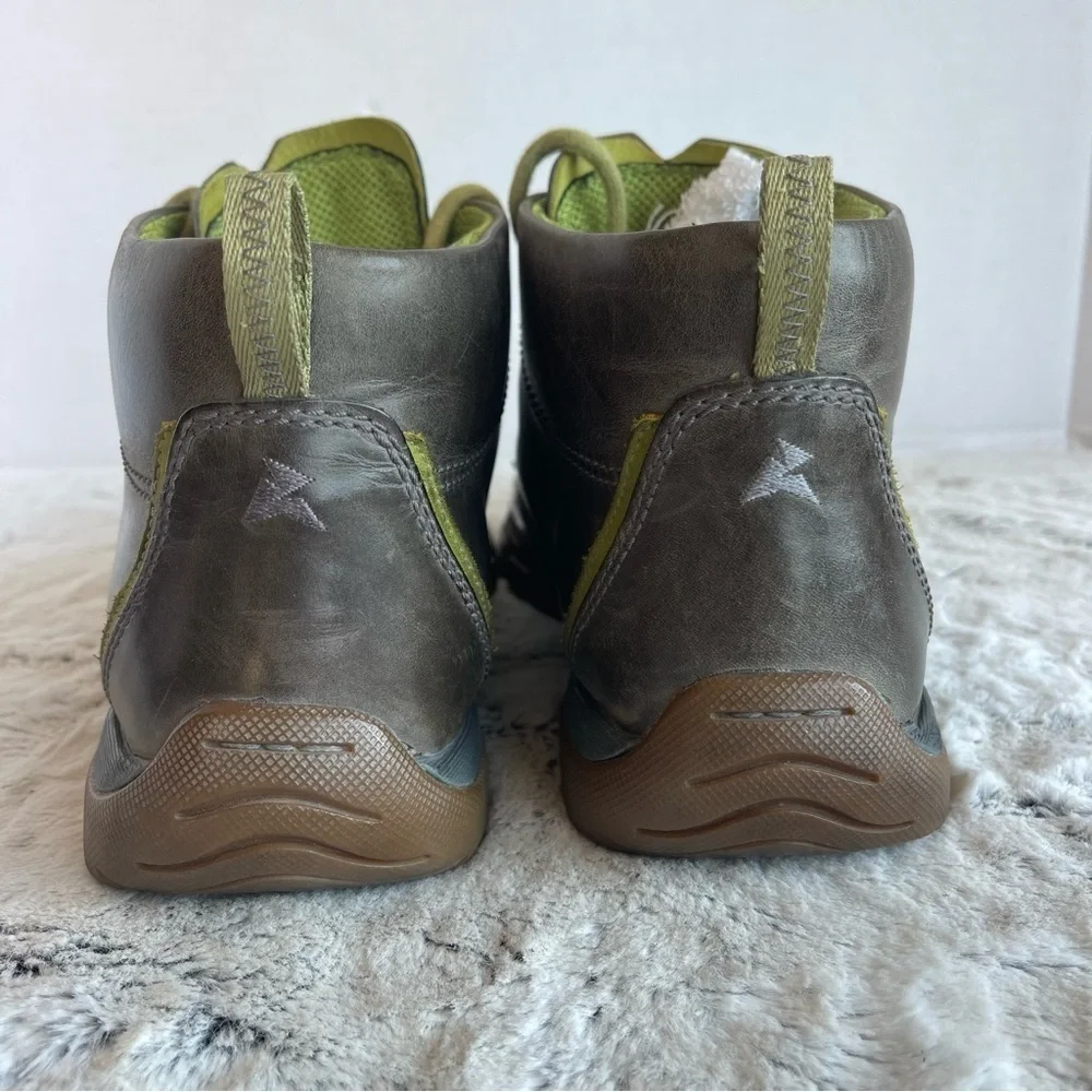 Ecco Stylish Green Leather Men's Shoes 43 (10US)